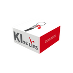 Lipstick with Lips Charm Keyring | Red