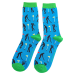 Men's Bamboo Socks | Golfers | Blue