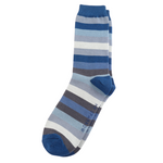 Men's Bamboo Socks | Navy Stripes