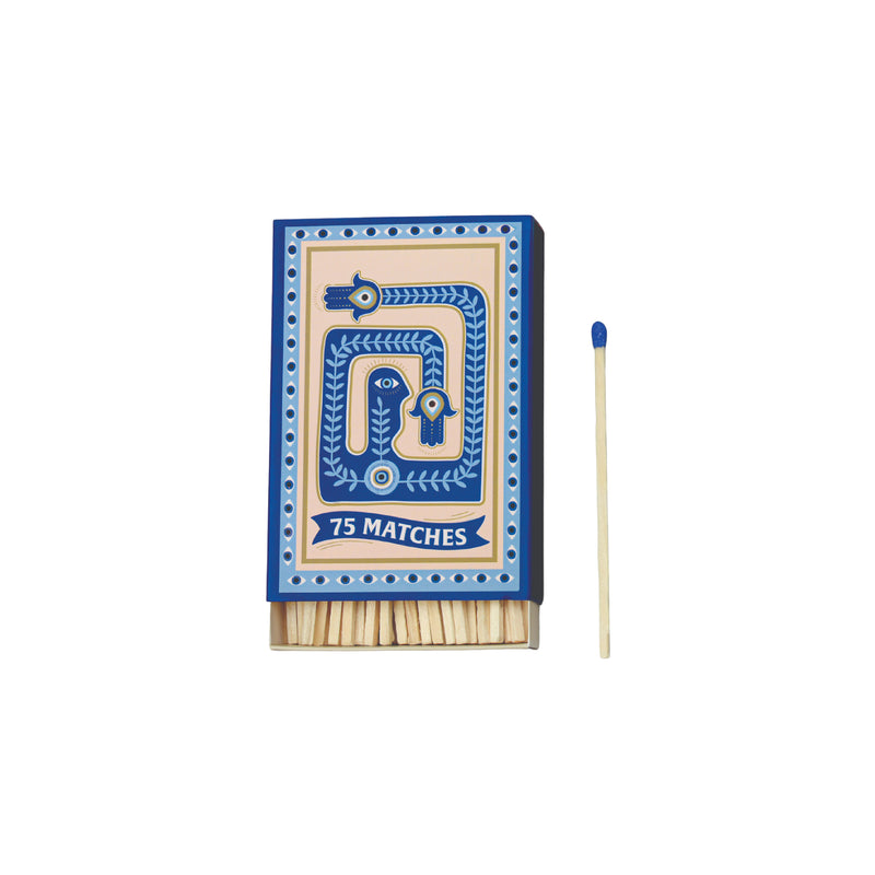 Adopo Eye Boxed Matches | Blue Tipped | Set of 75