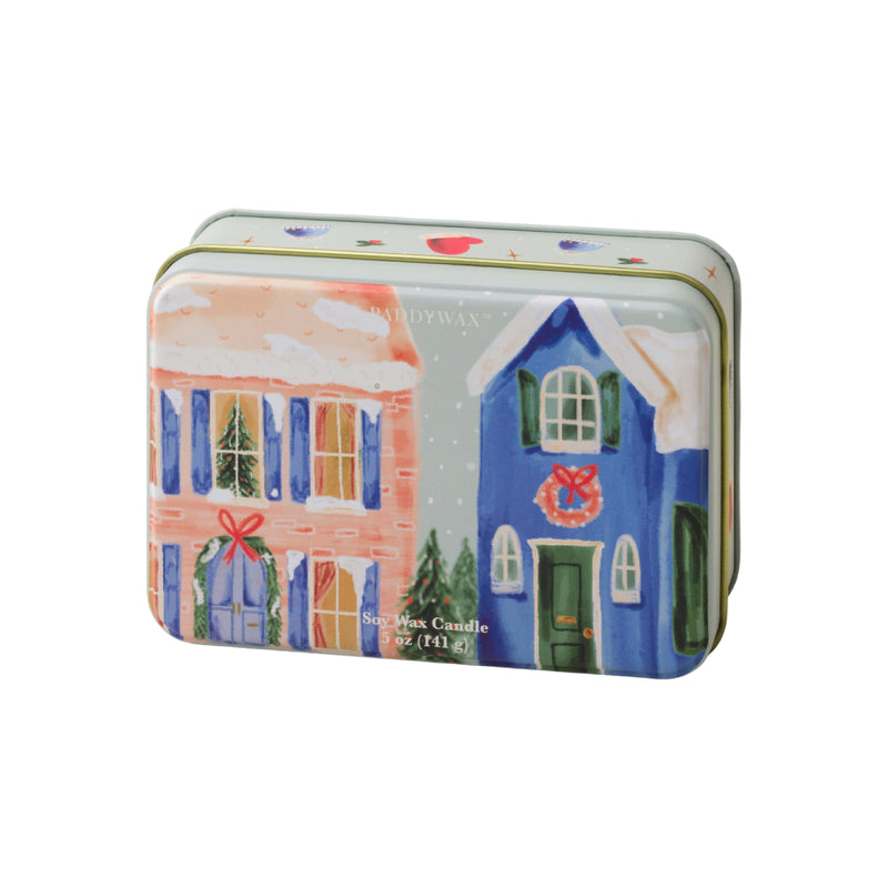 Christmas Neighborhood Soy Wax Candle Tin | Winter Balsam | 141g