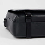 Men's Leather Messenger Bag | Black