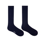 Men's Ribbed Socks | Blue