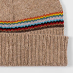 Men's 'Signature Stripe' Block Beanie | Brown