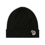 Men's Wool Knit 'Zebra' Beanie | Black