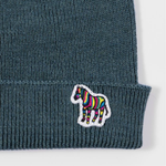 Men's Wool Knit 'Zebra' Beanie | Green