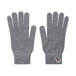 Men's Wool Knit 'Zebra' Gloves | Grey