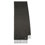 Men's Woven Lambswool 'Zebra' Scarf | Grey