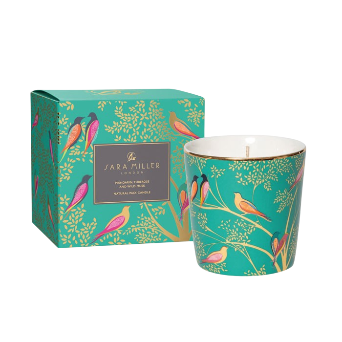 Green Birds Scented Candle | Mandarin, Tuberose & Wild Musk