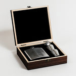 Stag Hip Flask & Cups Set | Stainless Steel