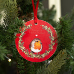 Double Sided 'Special Friend' Robin Christmas Tree Decoration | Wood