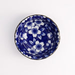 Dami Sakura Floral Sauce Bowl | Blue & White | 9cm