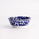 Dami Sakura Floral Sauce Bowl | Blue & White | 9cm