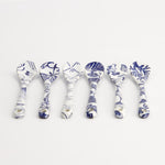 Flora Japonica Rice Spoon Set | Blue & White | 6 Piece