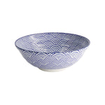 Nippon Waves Ramen Bowl | Blue & White | 21cm