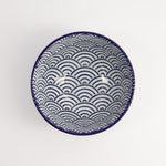 Nippon Waves Rice Bowl | Blue & White | 12cm