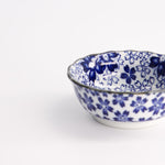 Sakura Chirashi Floral Sauce Bowl | Blue & White | 9cm