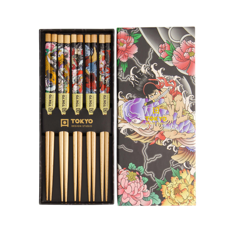 Yakuza Carp Chopstick Set | 5 Piece