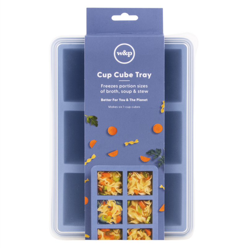 Silicone Cup Cube Freezer Tray | Blue | 6 Cube