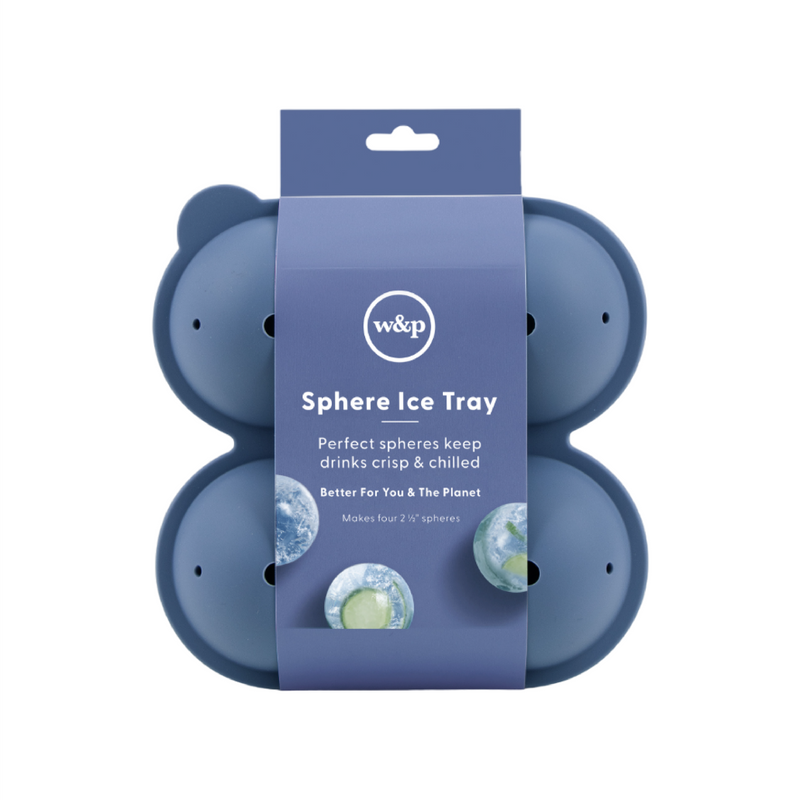 Silicone Sphere Ice Tray | Blue | 4 Sphere