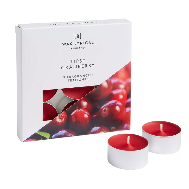 Tipsy Cranberry Tealights | Set of 9