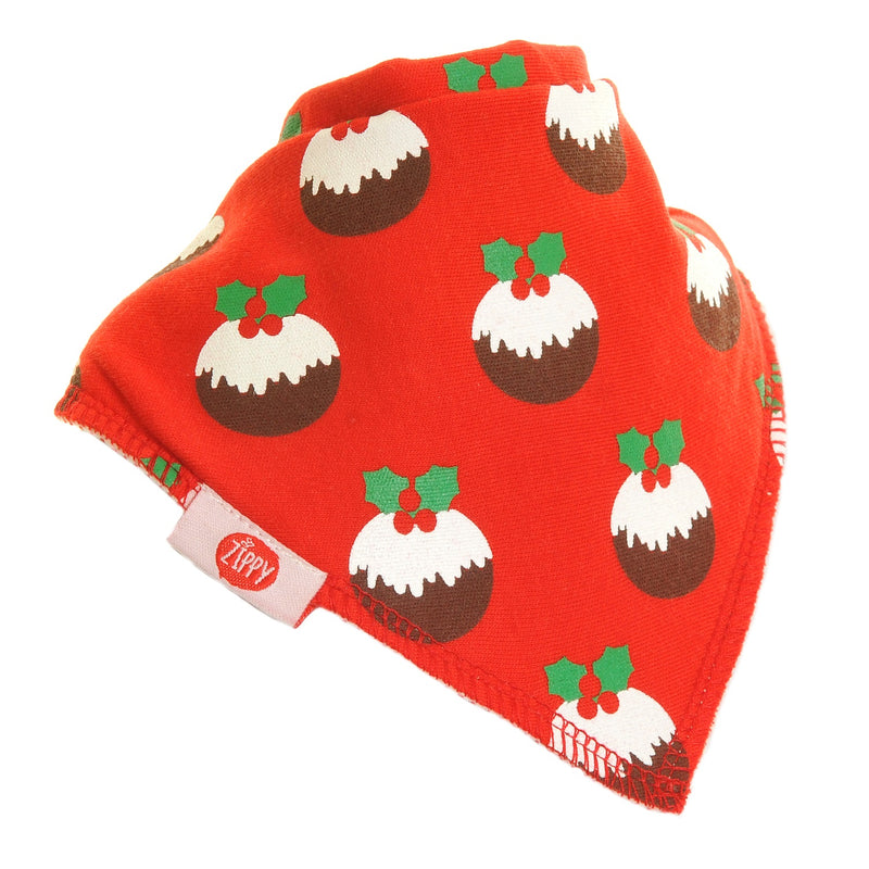 Baby's Christmas Pudding Dribble Bib