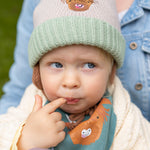 Baby's Highland Cow Wool Hat & Mittens Set | 0-12 Months