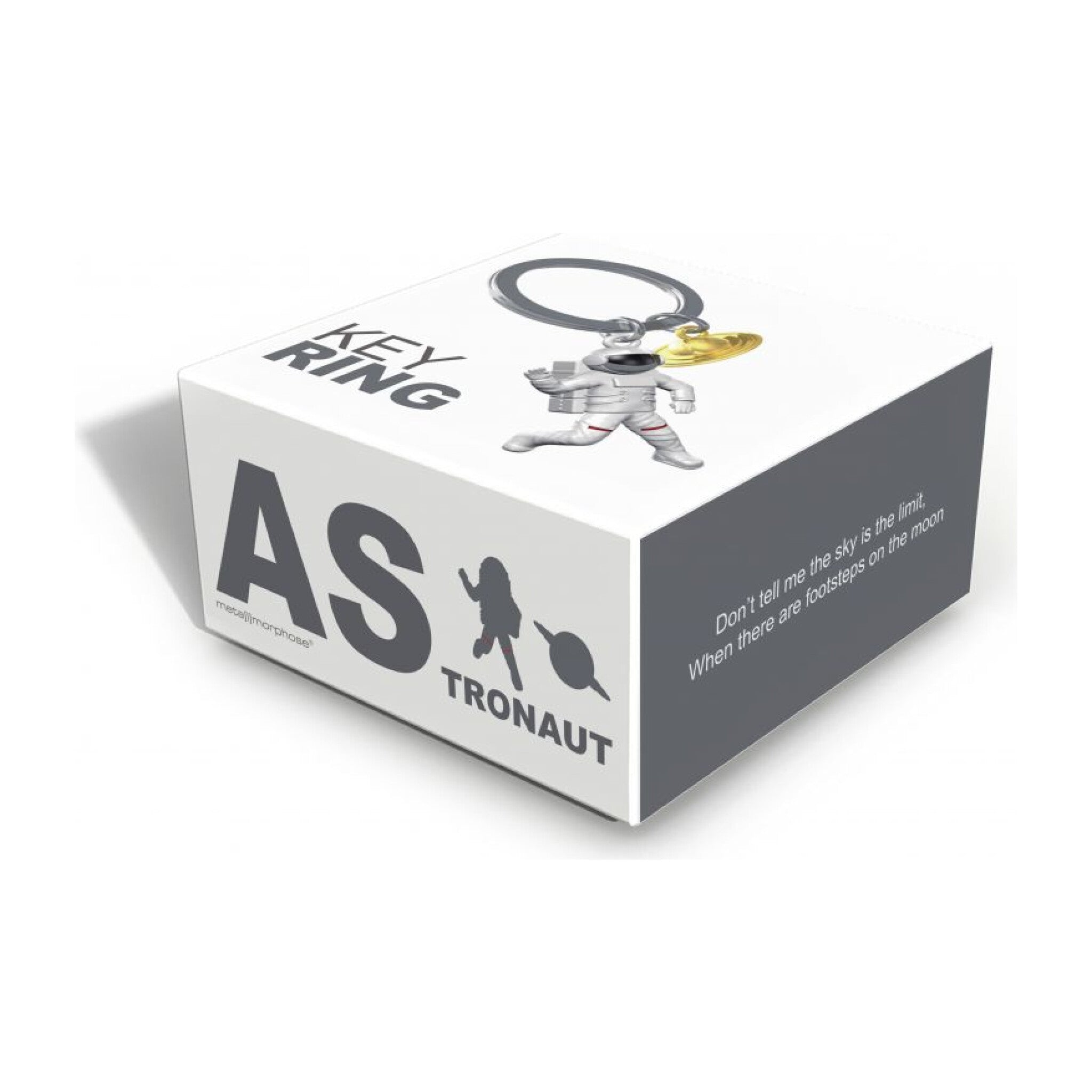 ApolloBox Creative Astronaut Keychain - Zinc Alloy - Gold - Silver - Black