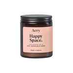 Happy Space Scented Jar Candle | Rose, Geranium & Amber | 140g