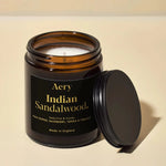 Indian Sandalwood Scented Jar Candle | Pink Pepper, Raspberry, Tonka & Tobacco | 140g