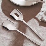 KnifeForkSpoon Salad Serving Set | Stainless Steel | 2 Piece