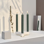 Straight Dinner Candle | Green | 20cm