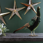 Green Pheasant Christmas Decoration | Large