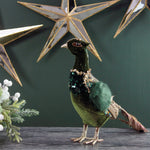 Green Pheasant Christmas Decoration | Small