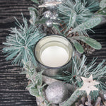 Round Pinecone Christmas Candle Holder