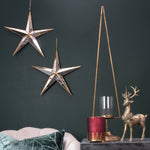 Minimal Gold Metal Christmas Tree Candle Holder | Large