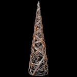 Rattan Cone Christmas Tree with Lights | Medium