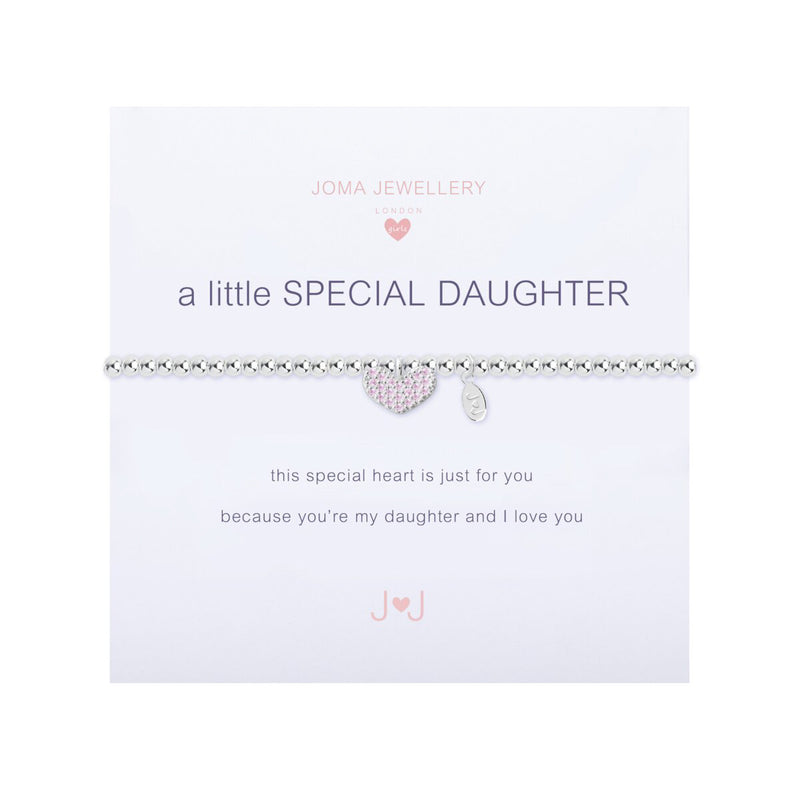 Children's A Little 'Special Daughter' Bracelet | Silver Plated