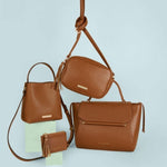 Ava Top Handle Bag | Cognac