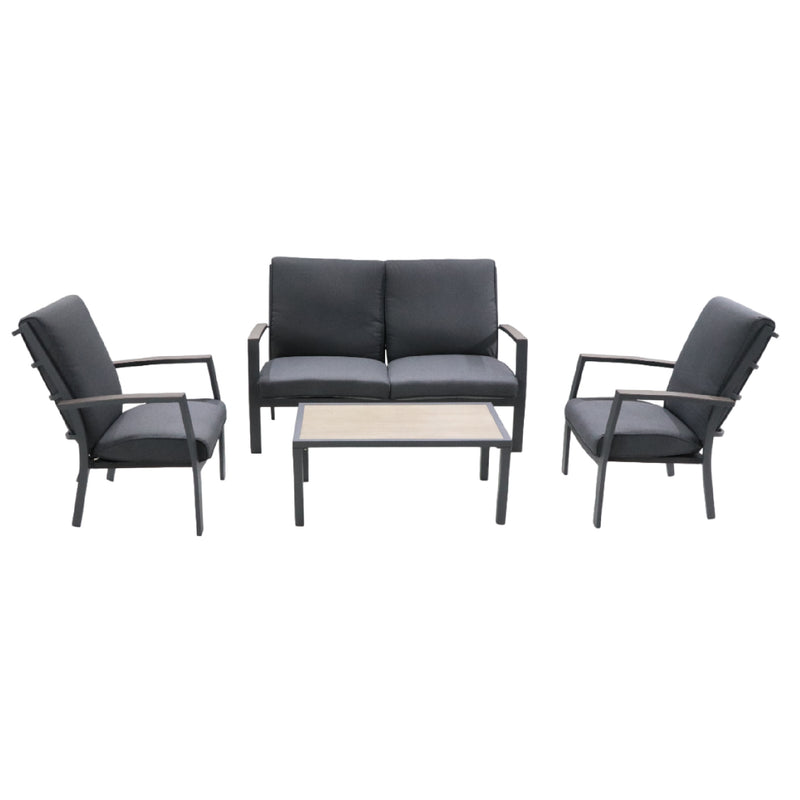 Buy LG Outdoor Monza 4 Seat Lounge Set with Coffee Table | About Living