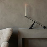 Interconnect Candle Holder | Black Steel | 70cm