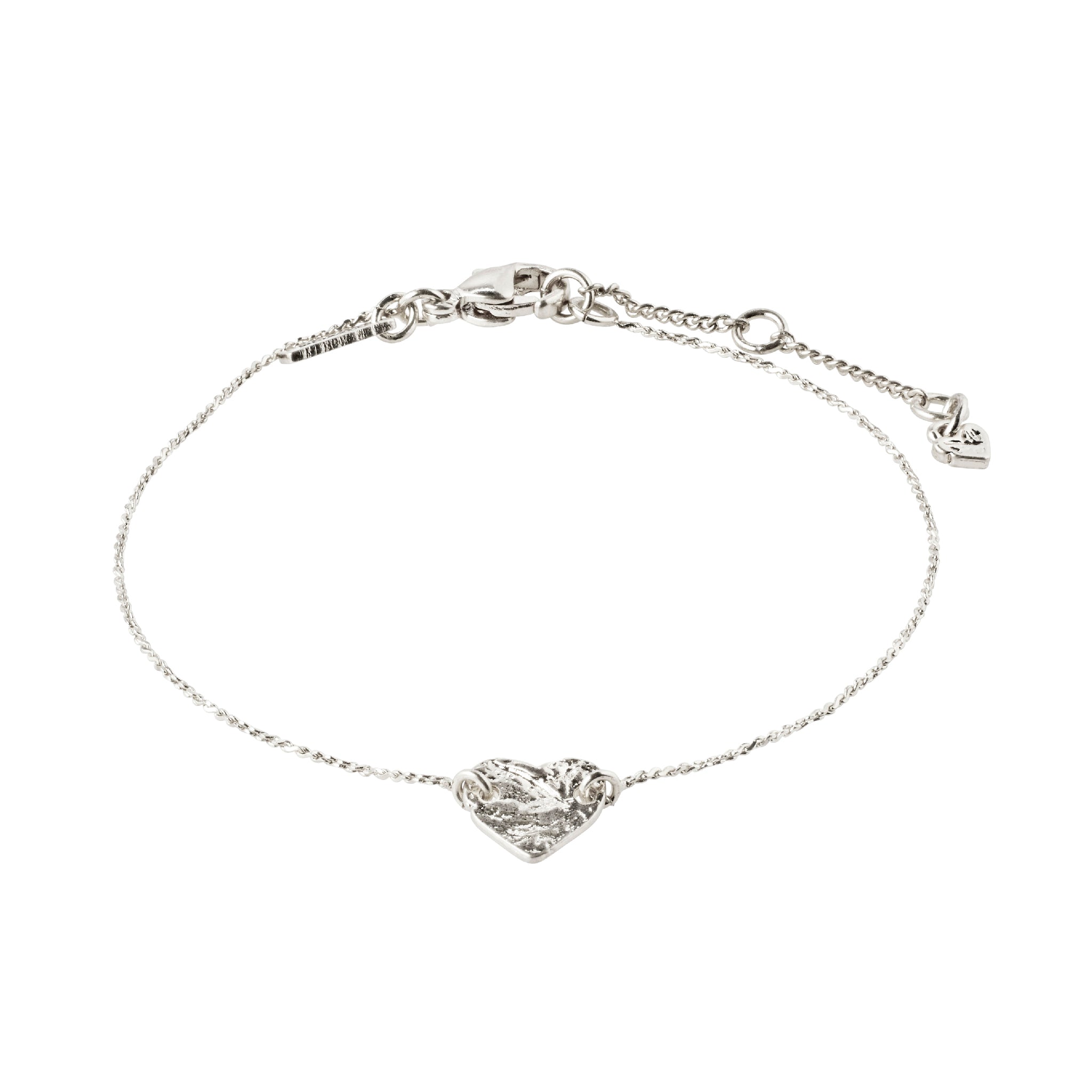 Buy Pilgrim Silver Plated Sophia Heart Pendant Bracelet